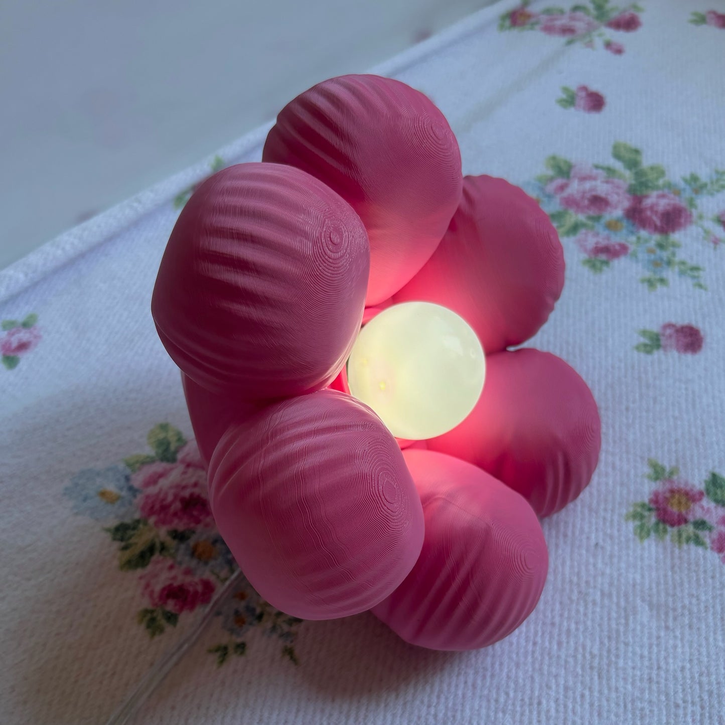 Floow Çiçek Tasarımlı LED Gece Lambası - Pembe
