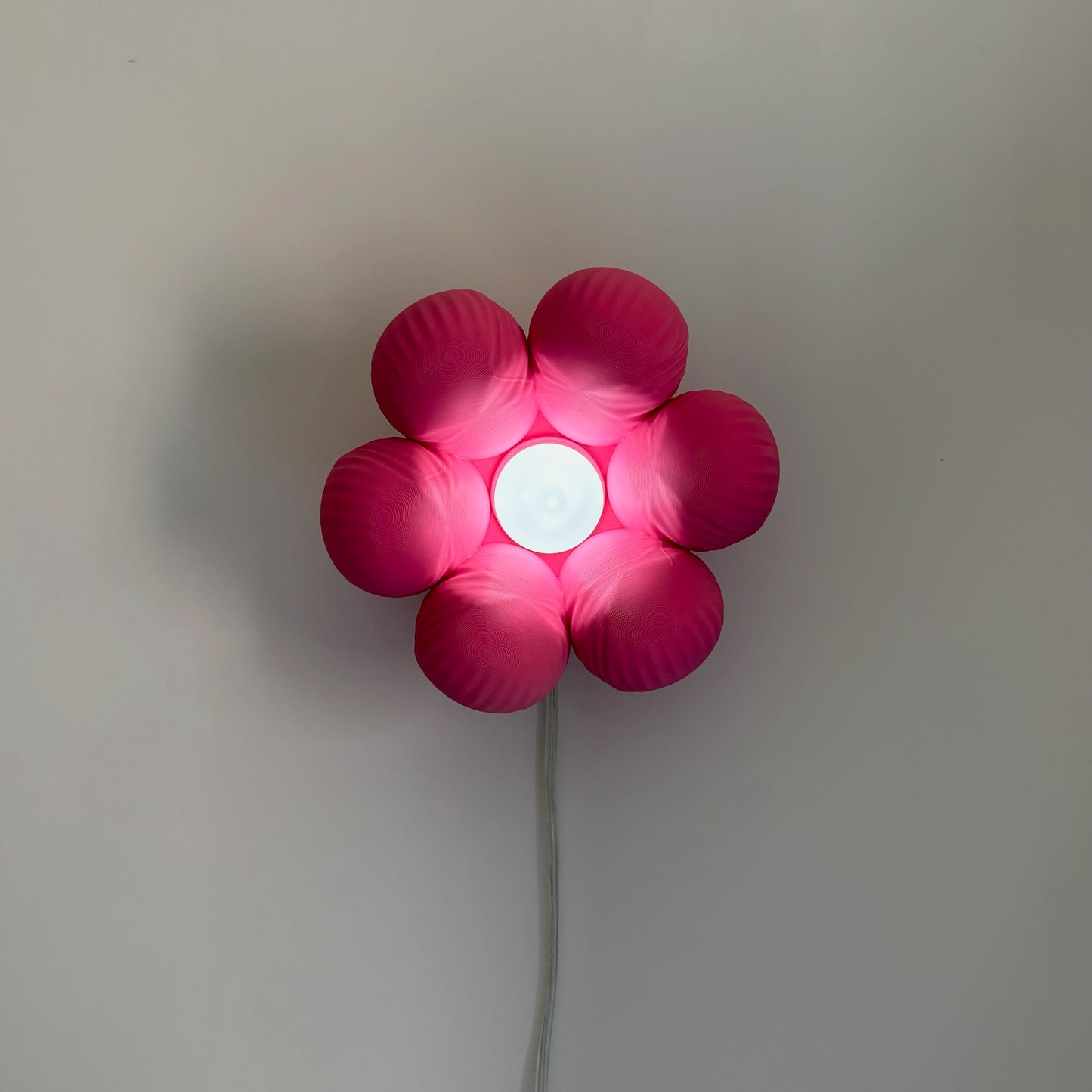 Floow Çiçek Tasarımlı LED Gece Lambası - Pembe