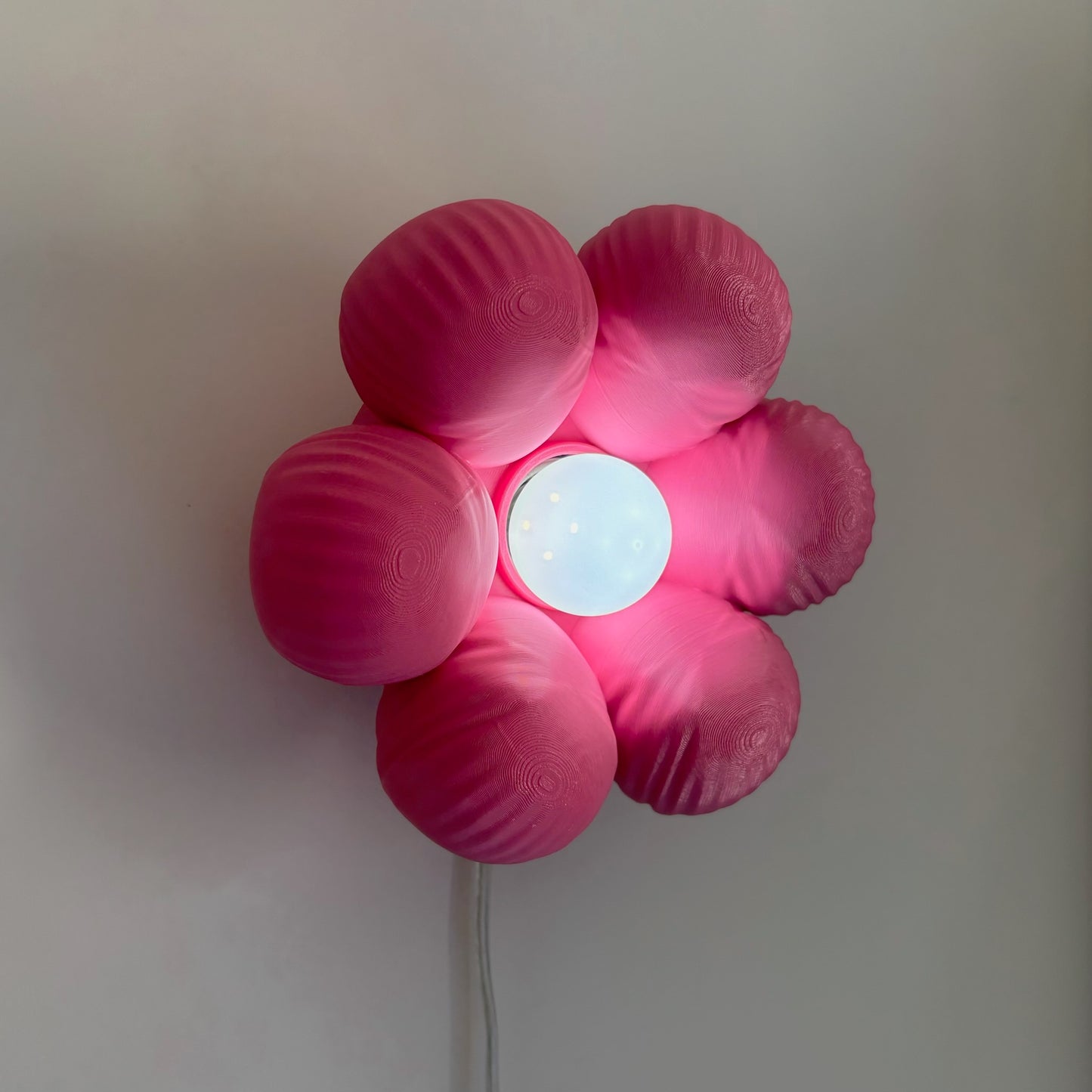 Floow Çiçek Tasarımlı LED Gece Lambası - Pembe