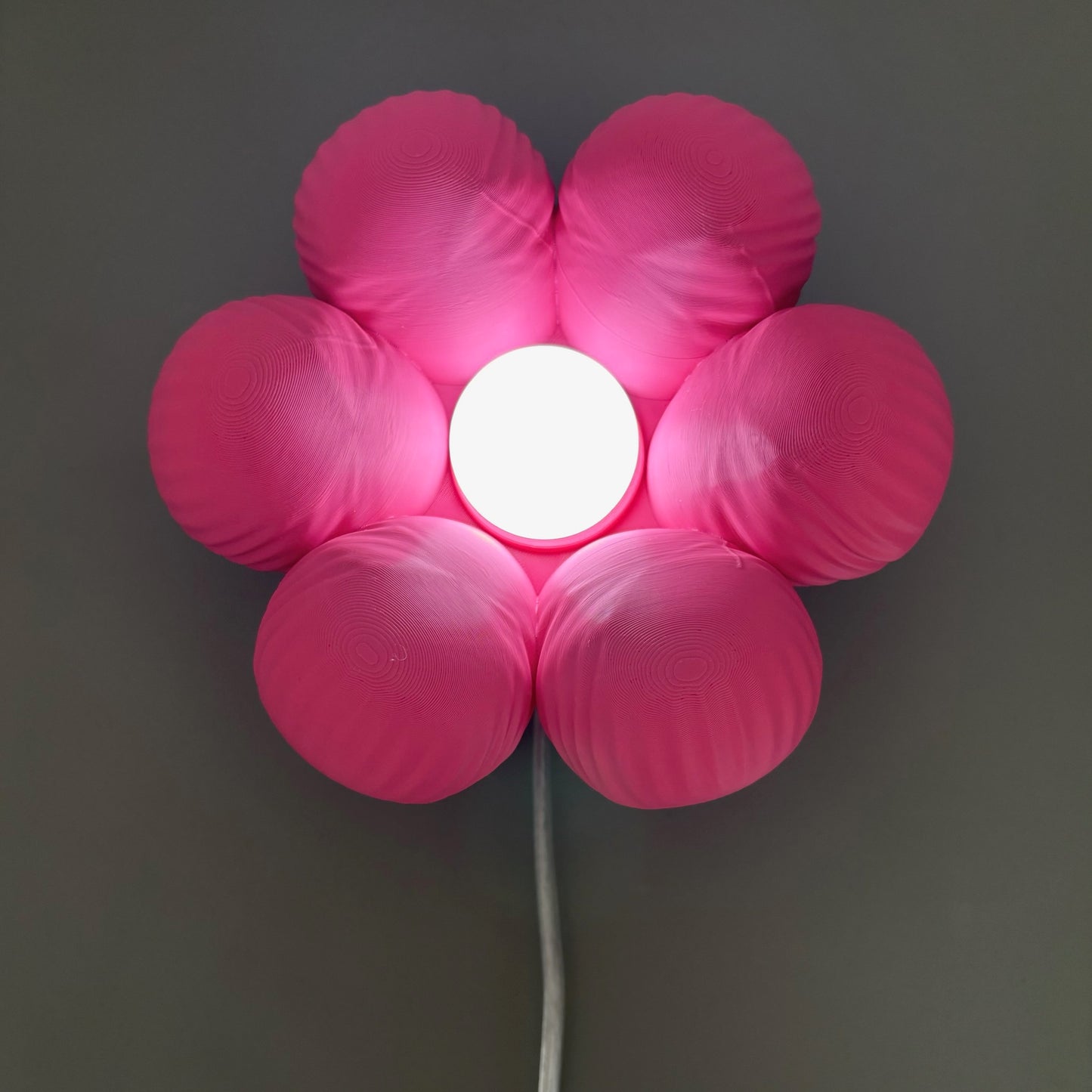 Floow Çiçek Tasarımlı LED Gece Lambası - Pembe