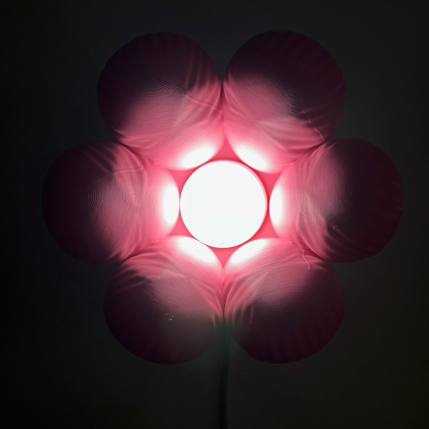 Floow Çiçek Tasarımlı LED Gece Lambası - Pembe