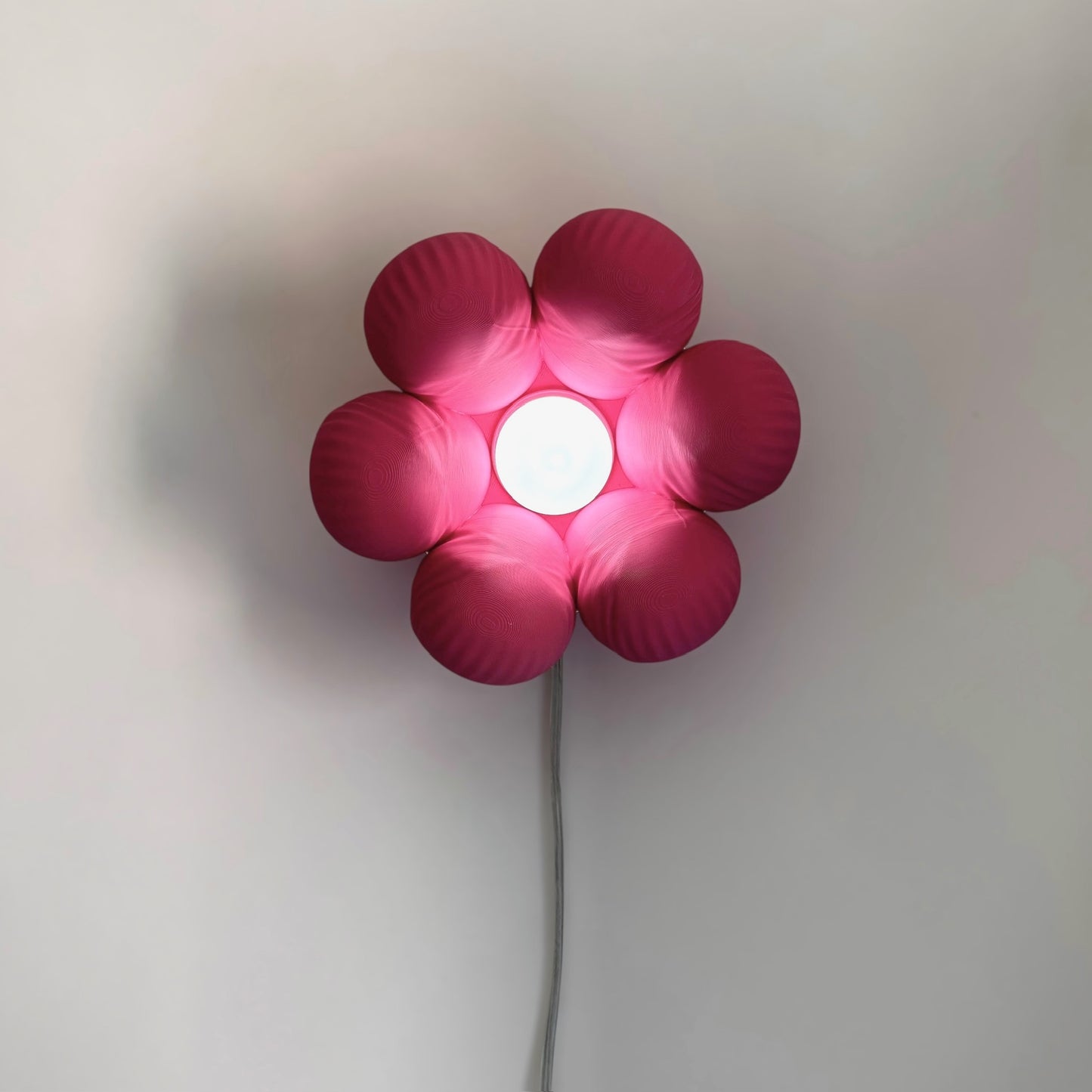 Floow Çiçek Tasarımlı LED Gece Lambası - Pembe