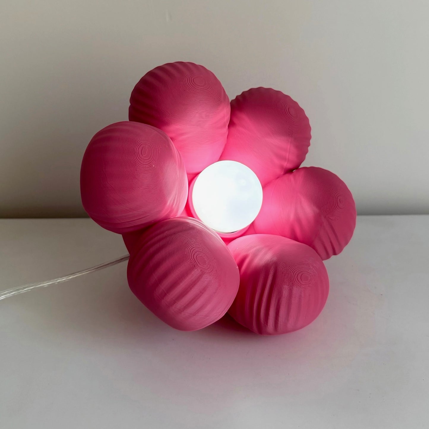 Floow Çiçek Tasarımlı LED Gece Lambası - Pembe