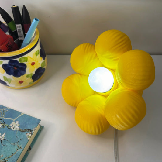 Floow Çiçek Tasarımlı LED Gece Lambası - Sarı
