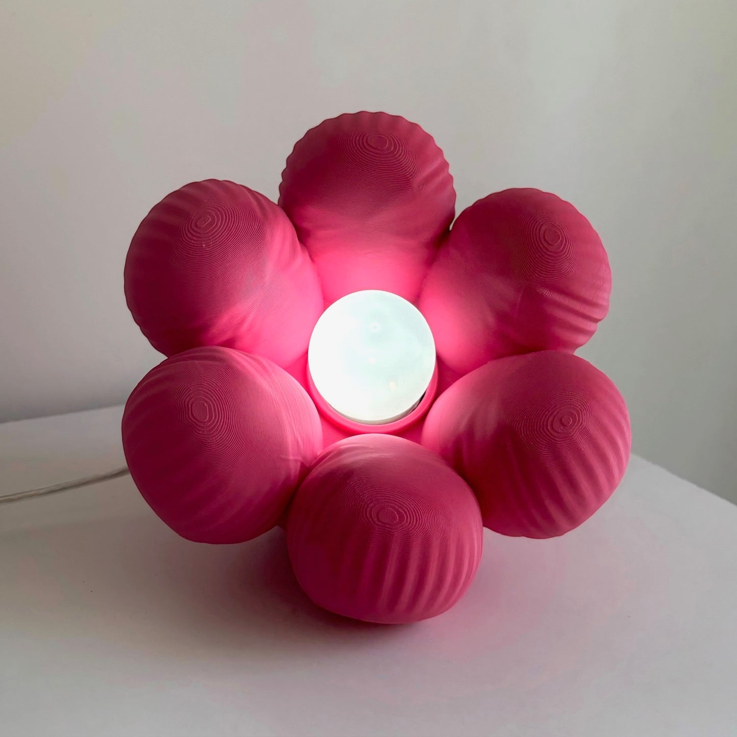 Floow Çiçek Tasarımlı LED Gece Lambası - Pembe