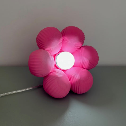 Floow Çiçek Tasarımlı LED Gece Lambası - Pembe